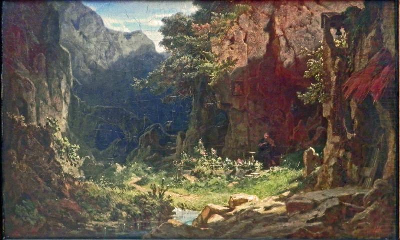 Carl Spitzweg Violine spielend oil painting picture